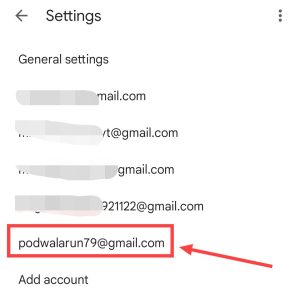 Select Google Account