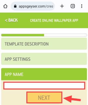 create app name