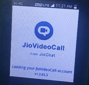 jio video call interface